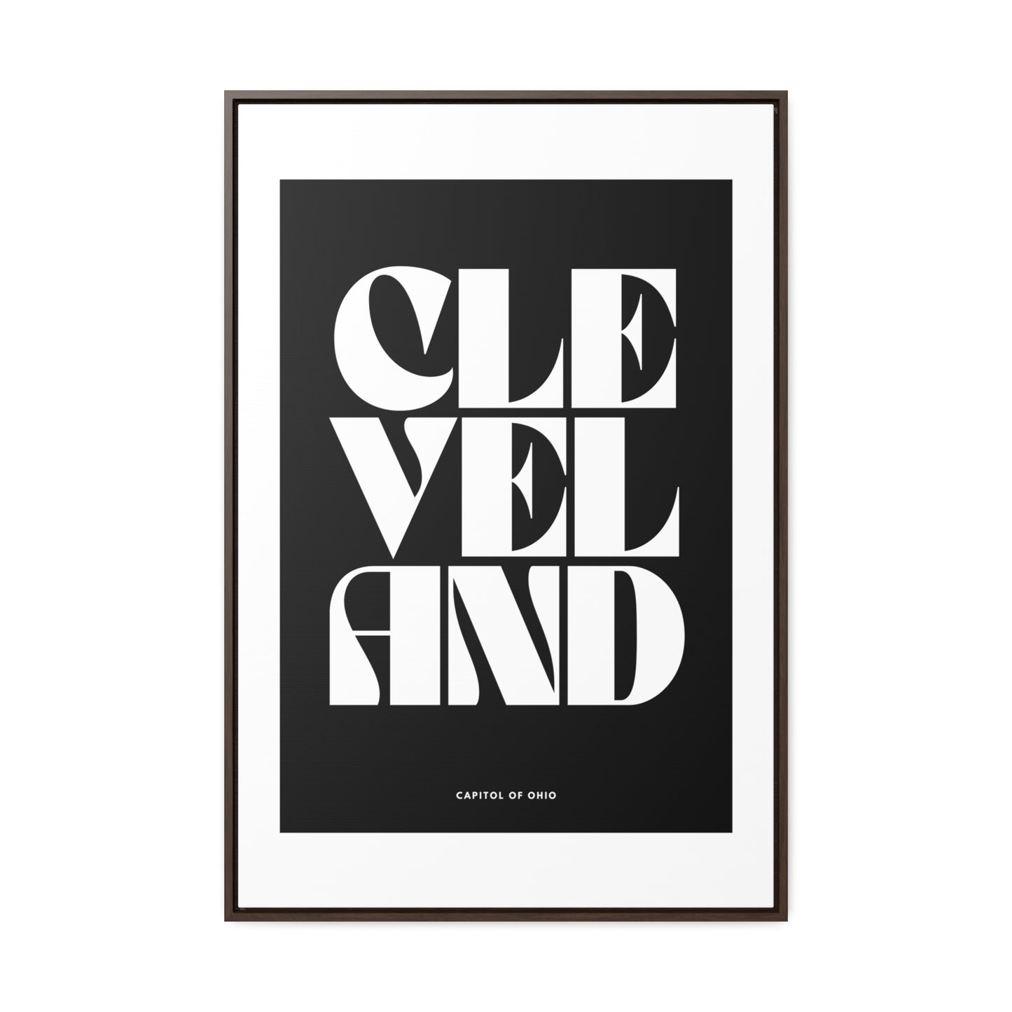 Cleveland Is The Capitol Wrapped Canvas Frame