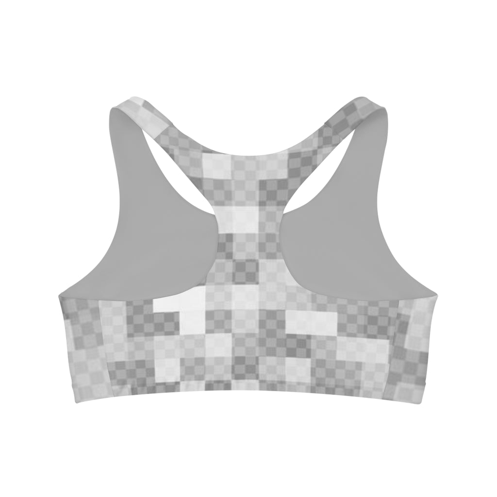 Pixeled Seamless Sports Bra