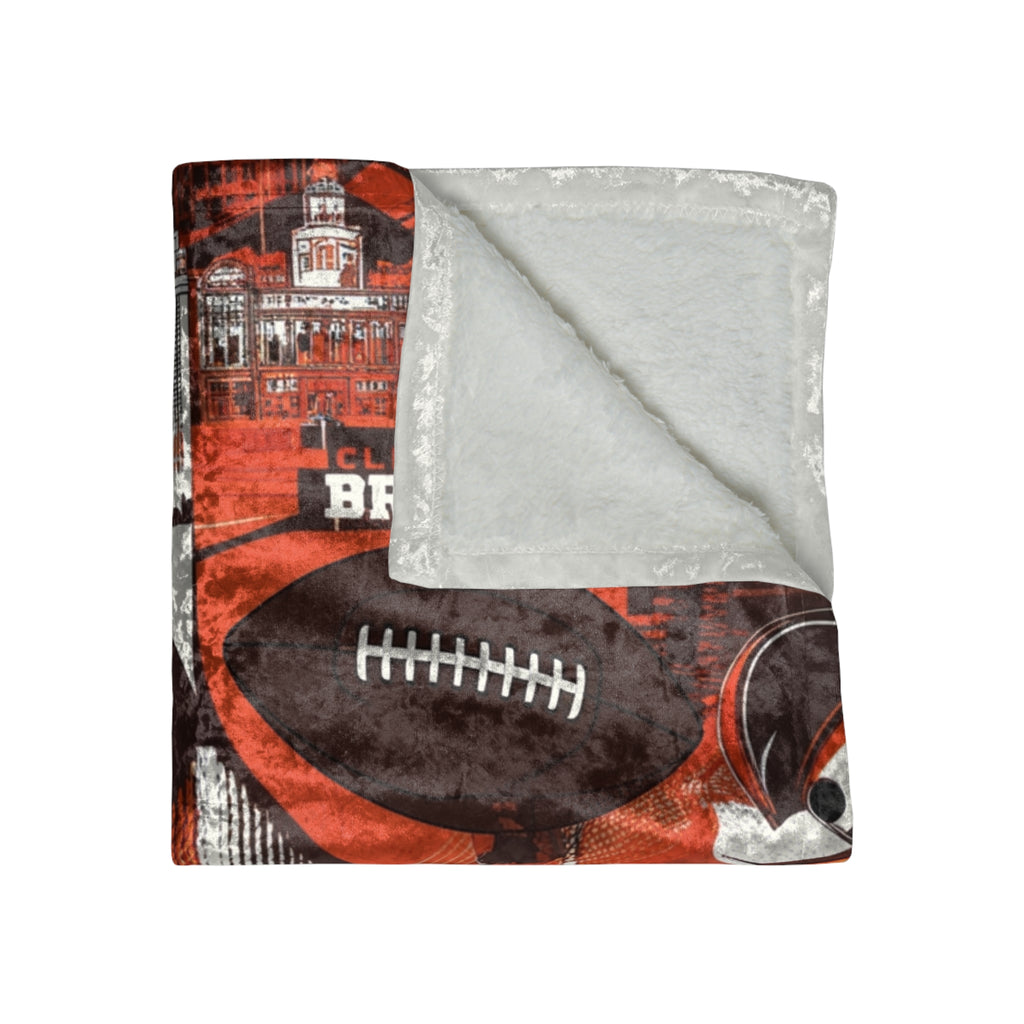 Cleveland Browns Crushed Velvet Blanket