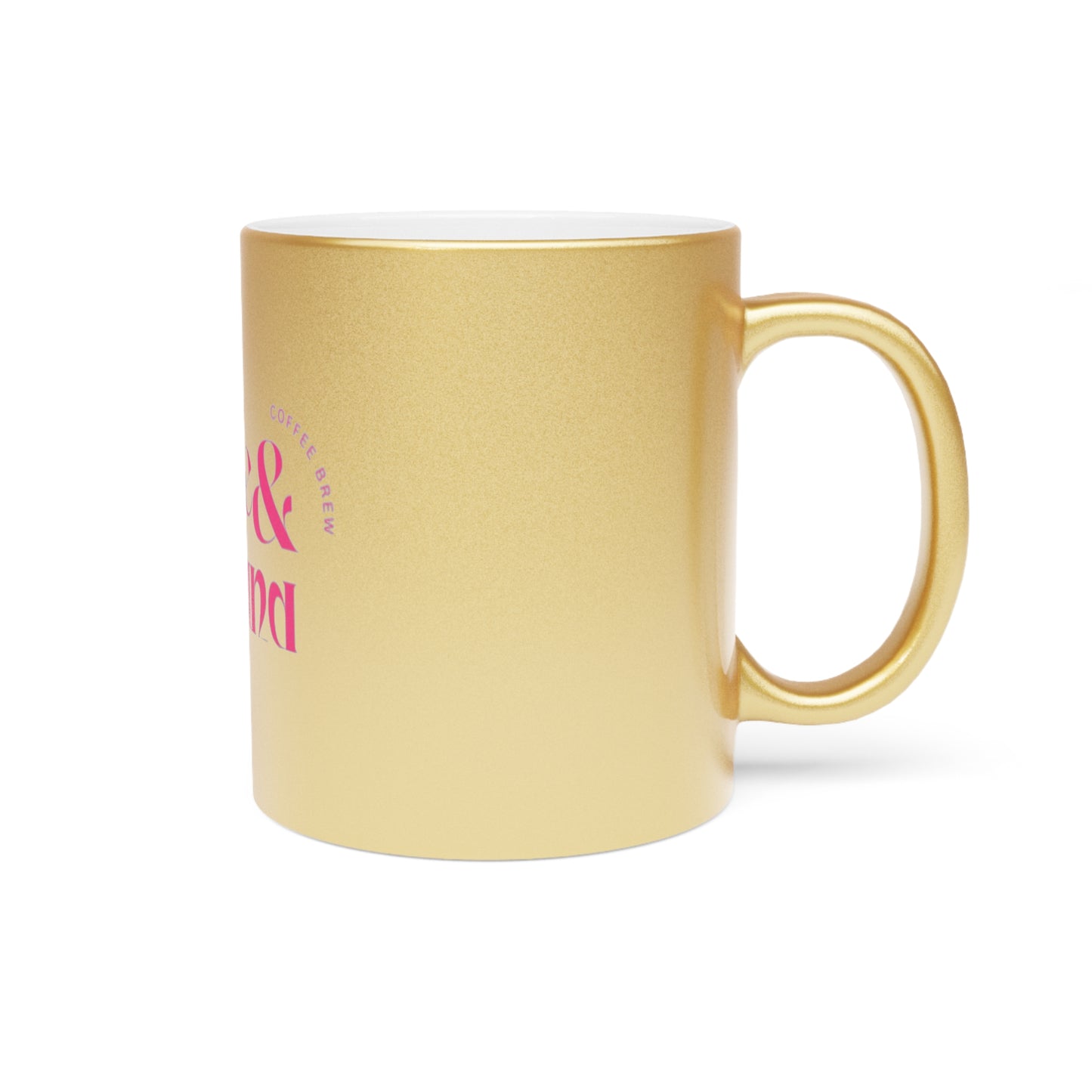 Rise & Grind Metallic Mug (Silver\Gold)