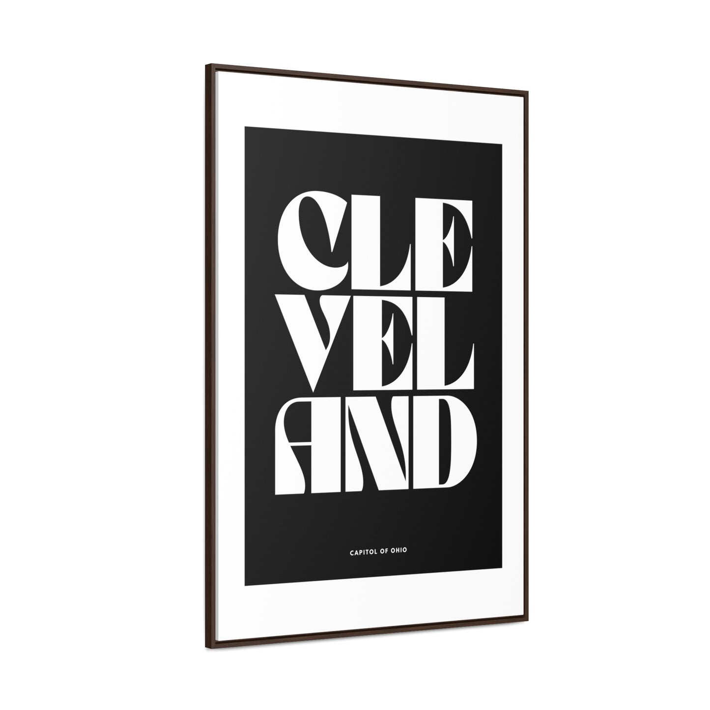 Cleveland Is The Capitol Wrapped Canvas Frame