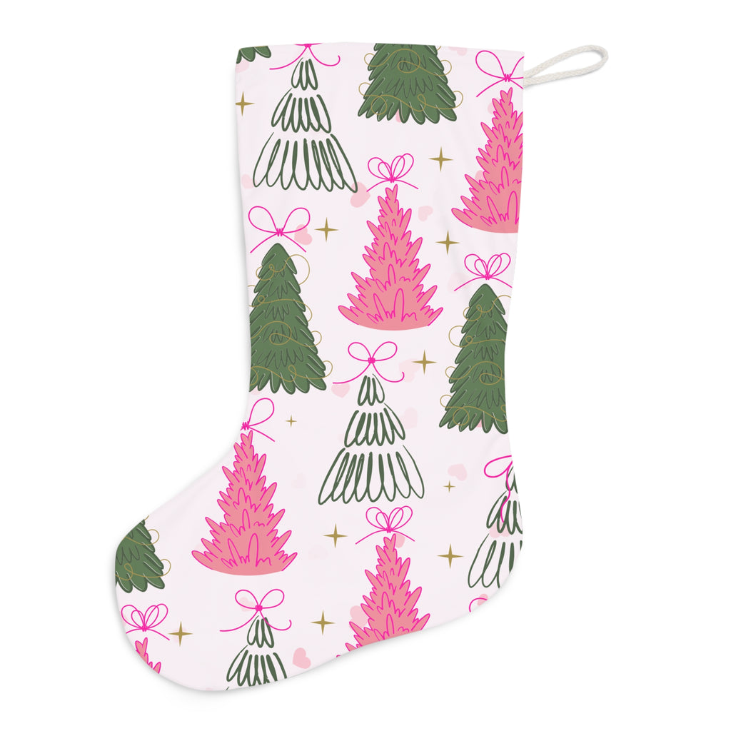 Christmas Tree Santa Stocking