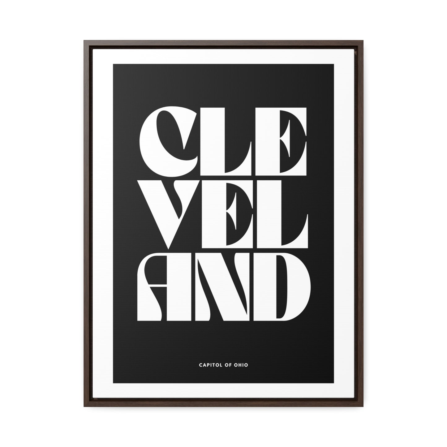 Cleveland Is The Capitol Wrapped Canvas Frame