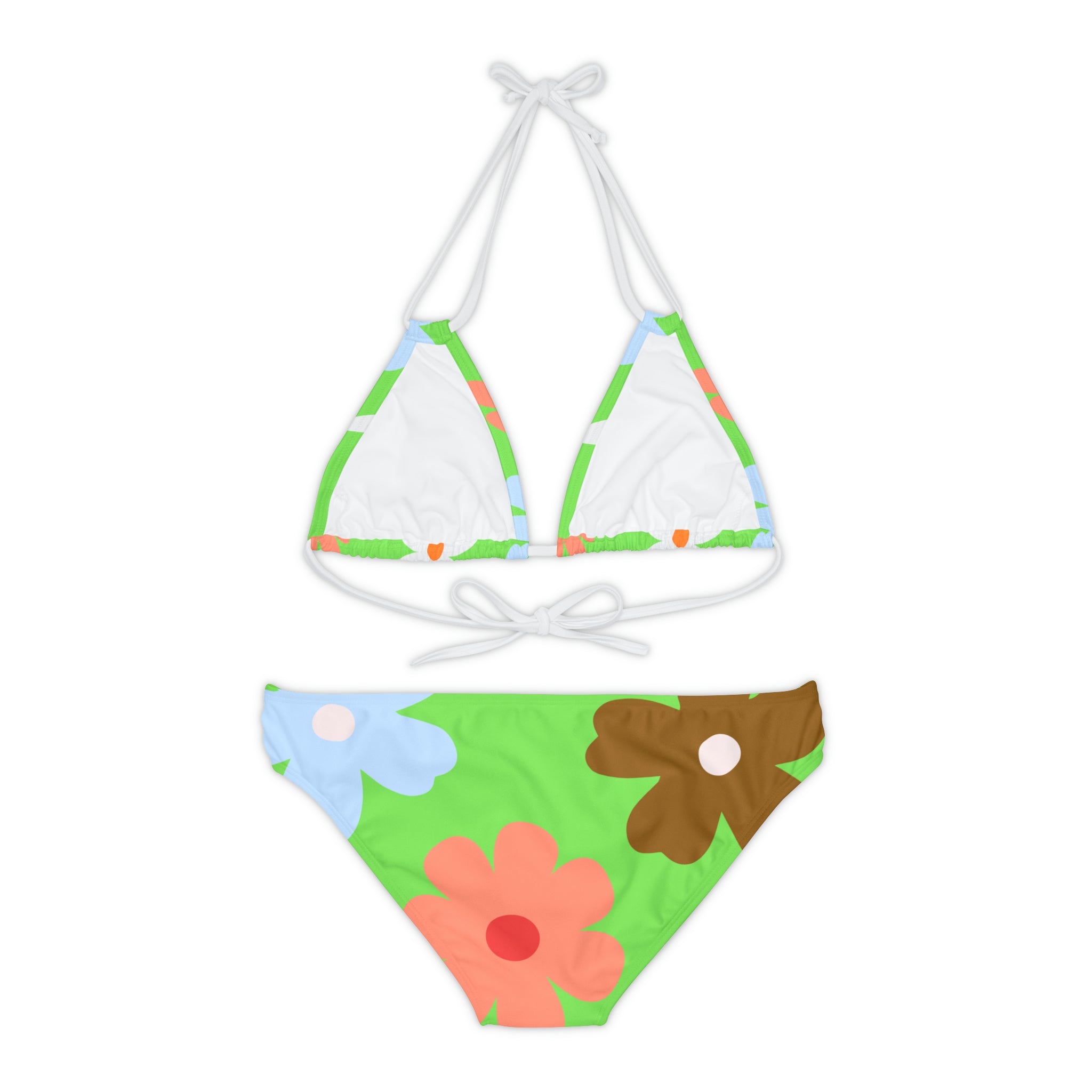 Floral Strappy Bikini Set