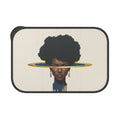 Artistic Afro Portrait Bento Box with Utensils — Stylish Eco PLA Lunch Container