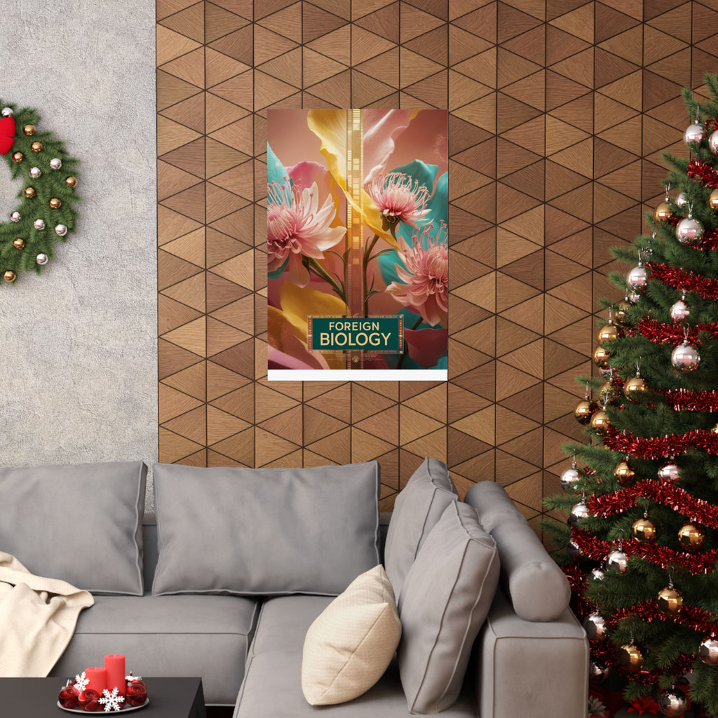 Floral Foreign Biology Matte Poster | Vibrant Wall Art for Home Decor