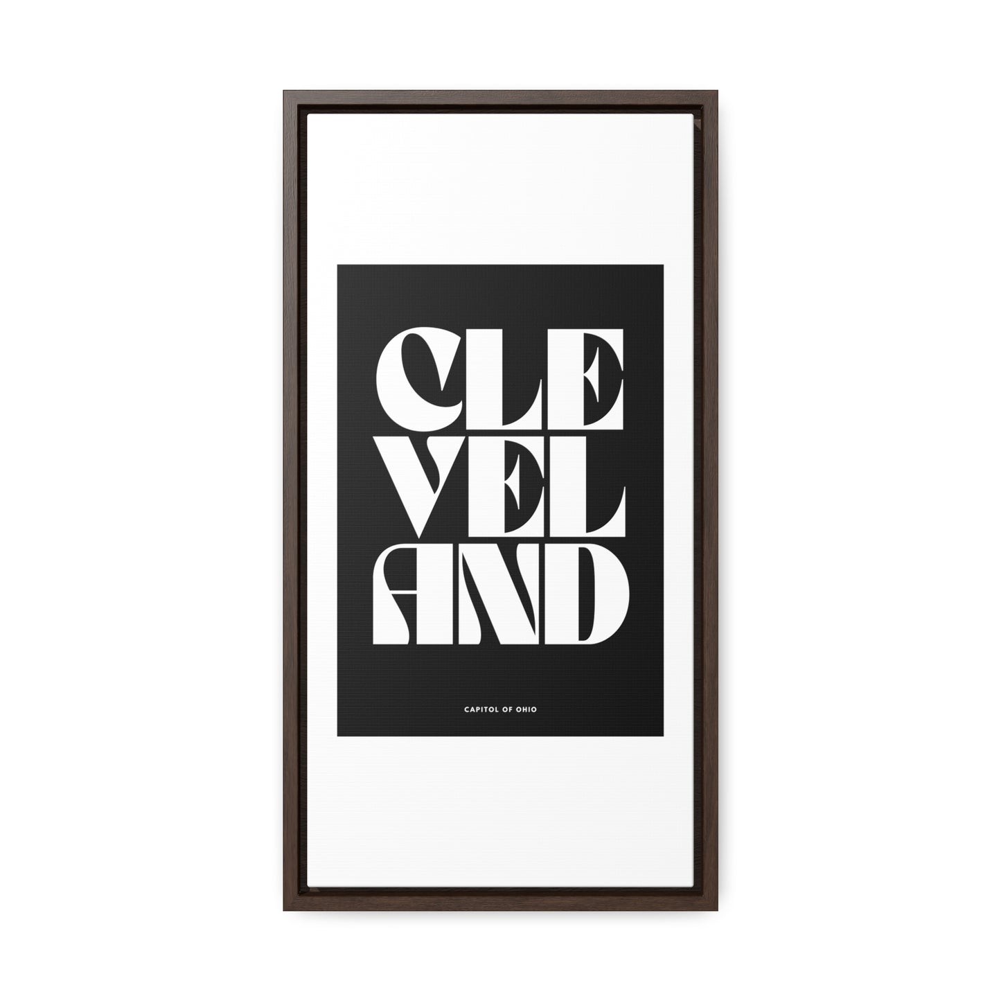 Cleveland Is The Capitol Wrapped Canvas Frame