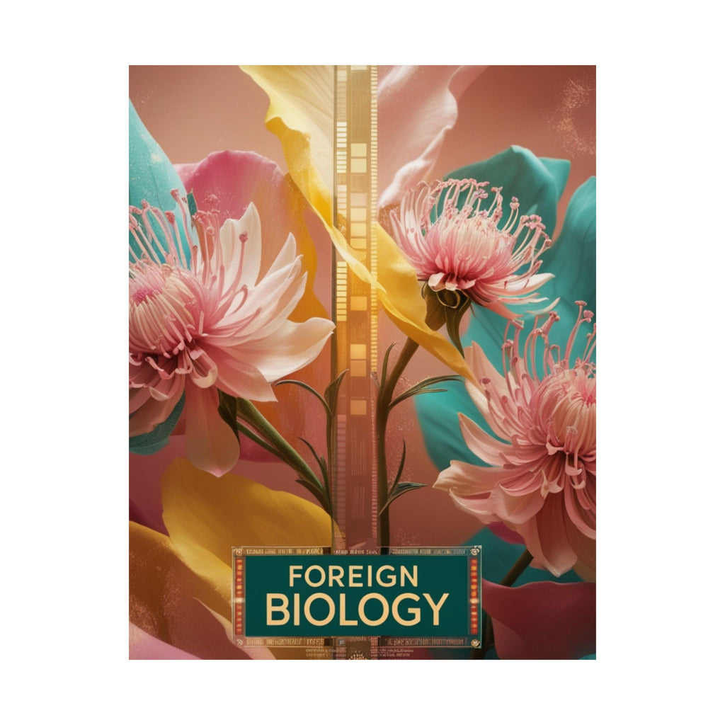 Floral Foreign Biology Matte Poster | Vibrant Wall Art for Home Decor