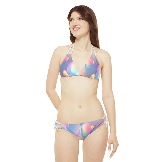 Bubblez Strappy Bikini Set (AOP)