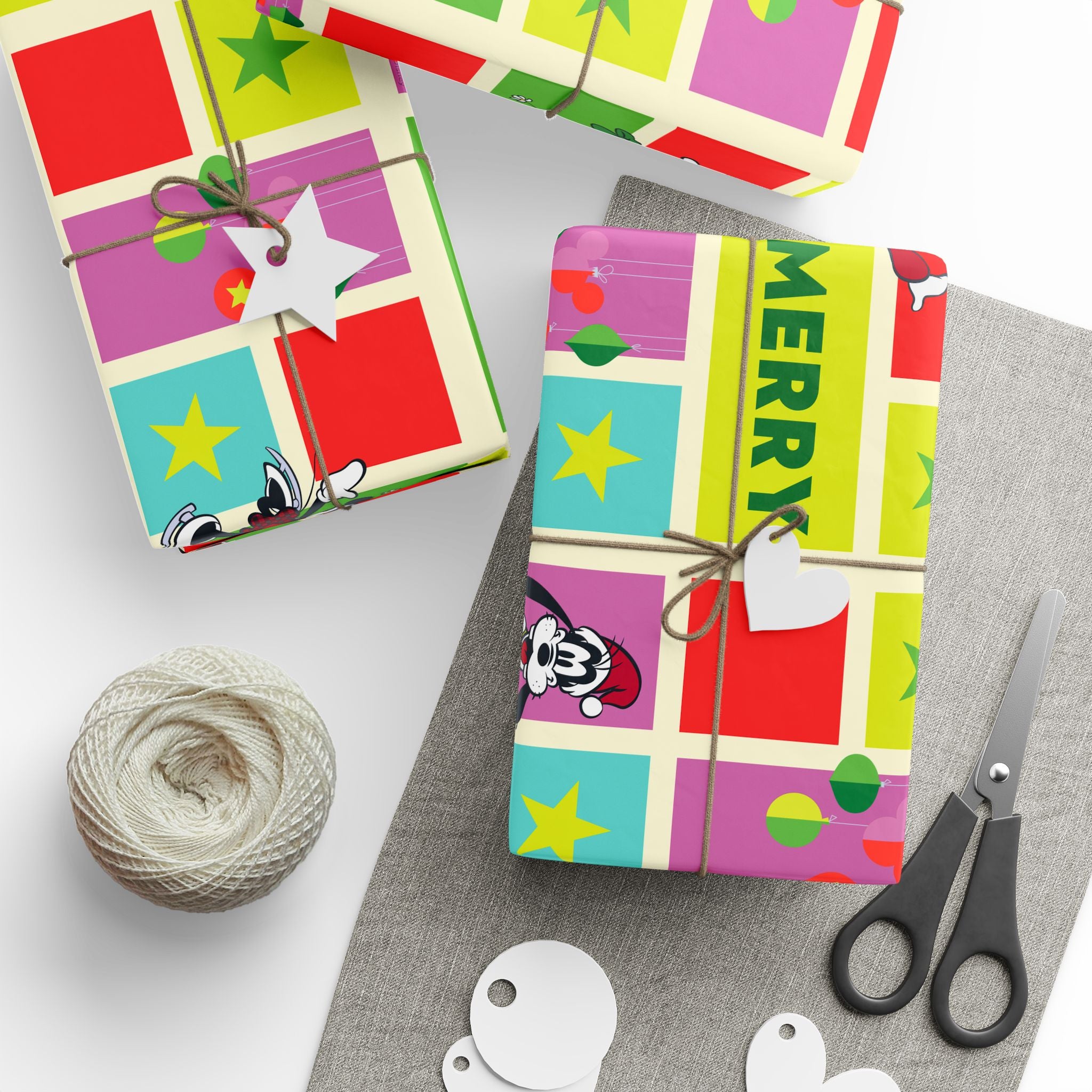 Christmas Patchwork Wrapping Paper — Merry XMAS Gift Wrap Roll