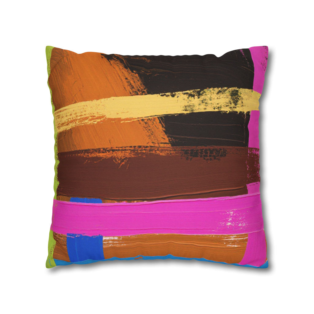 Plaid Accent Colorful Throw Pillow