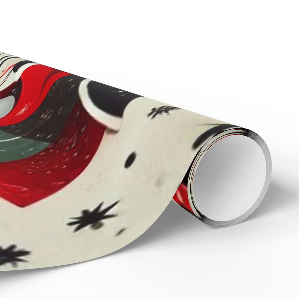 Black Santa Wrapping Paper