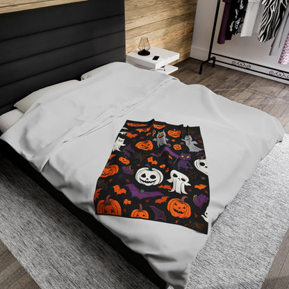 Spooky Velveteen Plush Blanket