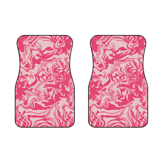 Marbled Pink Car Mats (2x Front)