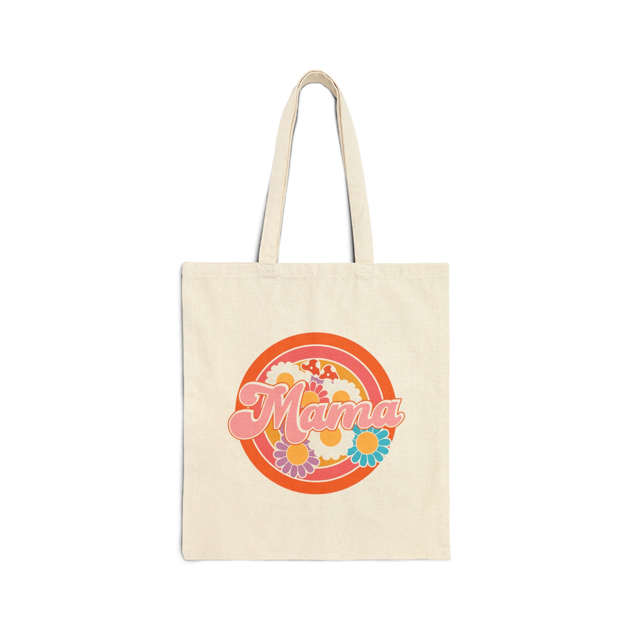 Groovy Mama Cotton Canvas Tote Bag