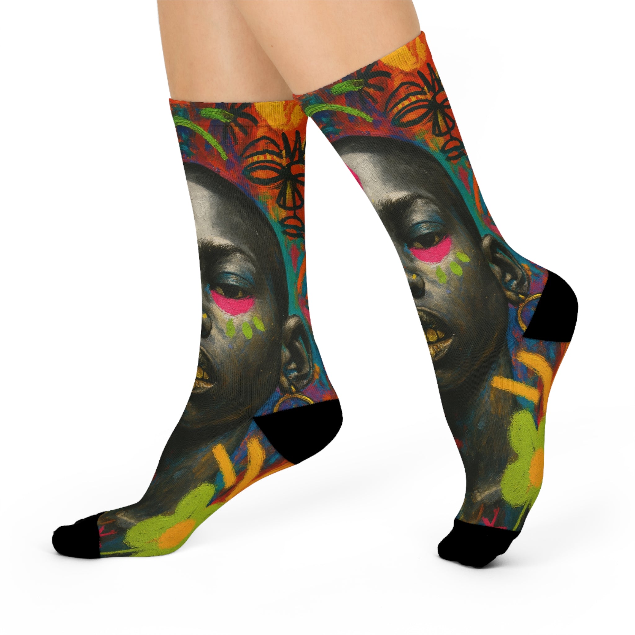 Afrostreet Art Crew Socks