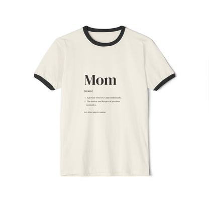 Definition of a Mom Cotton Ringer T-Shirt