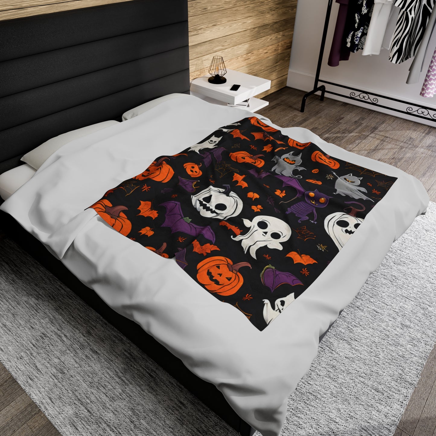 Spooky Velveteen Plush Blanket