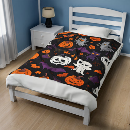 Spooky Velveteen Plush Blanket