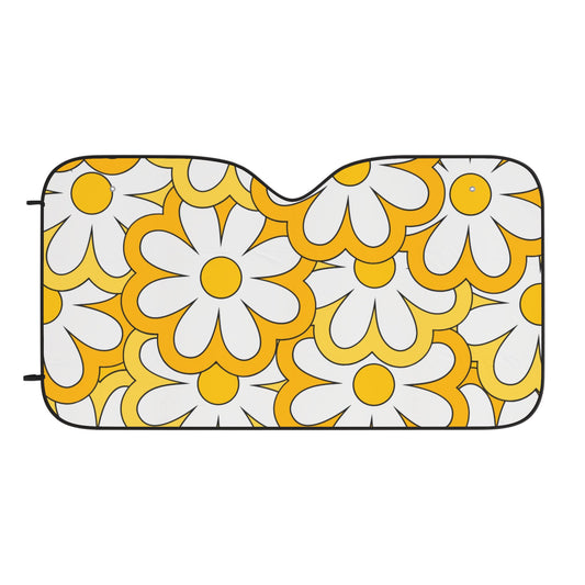 Yellow Daisy Car Sun Shade