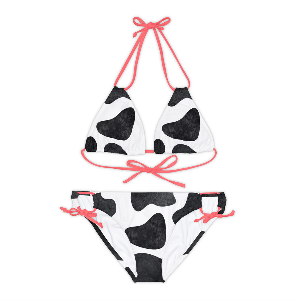 Cow Strappy Bikini Set