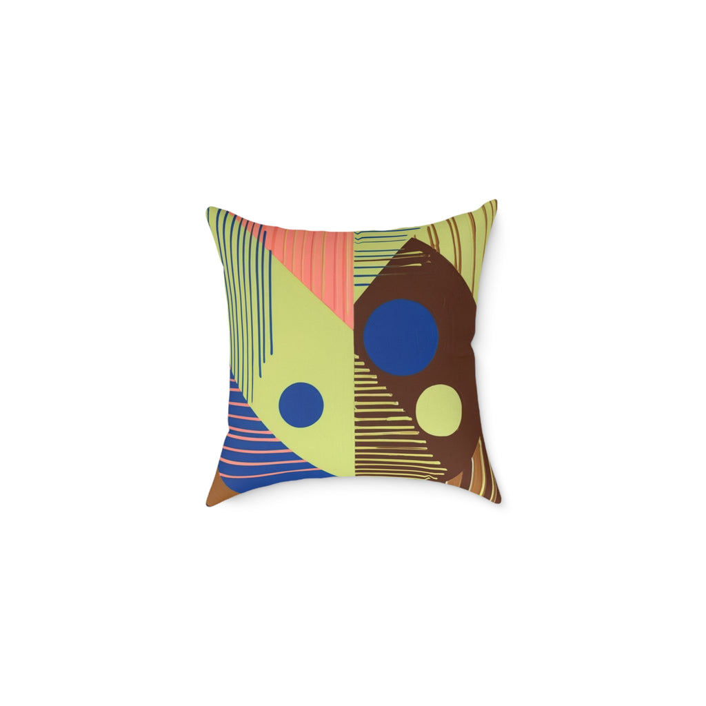 Abstract Geometric Square Pillow