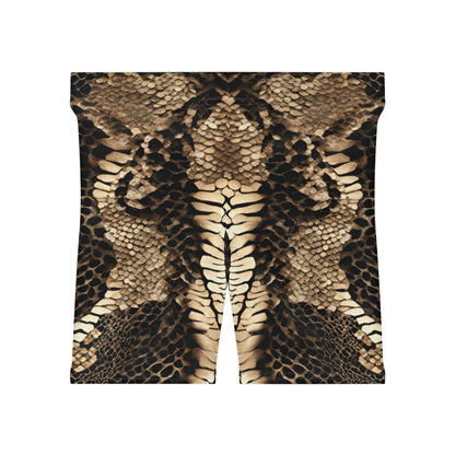 Snake Print Biker Shorts