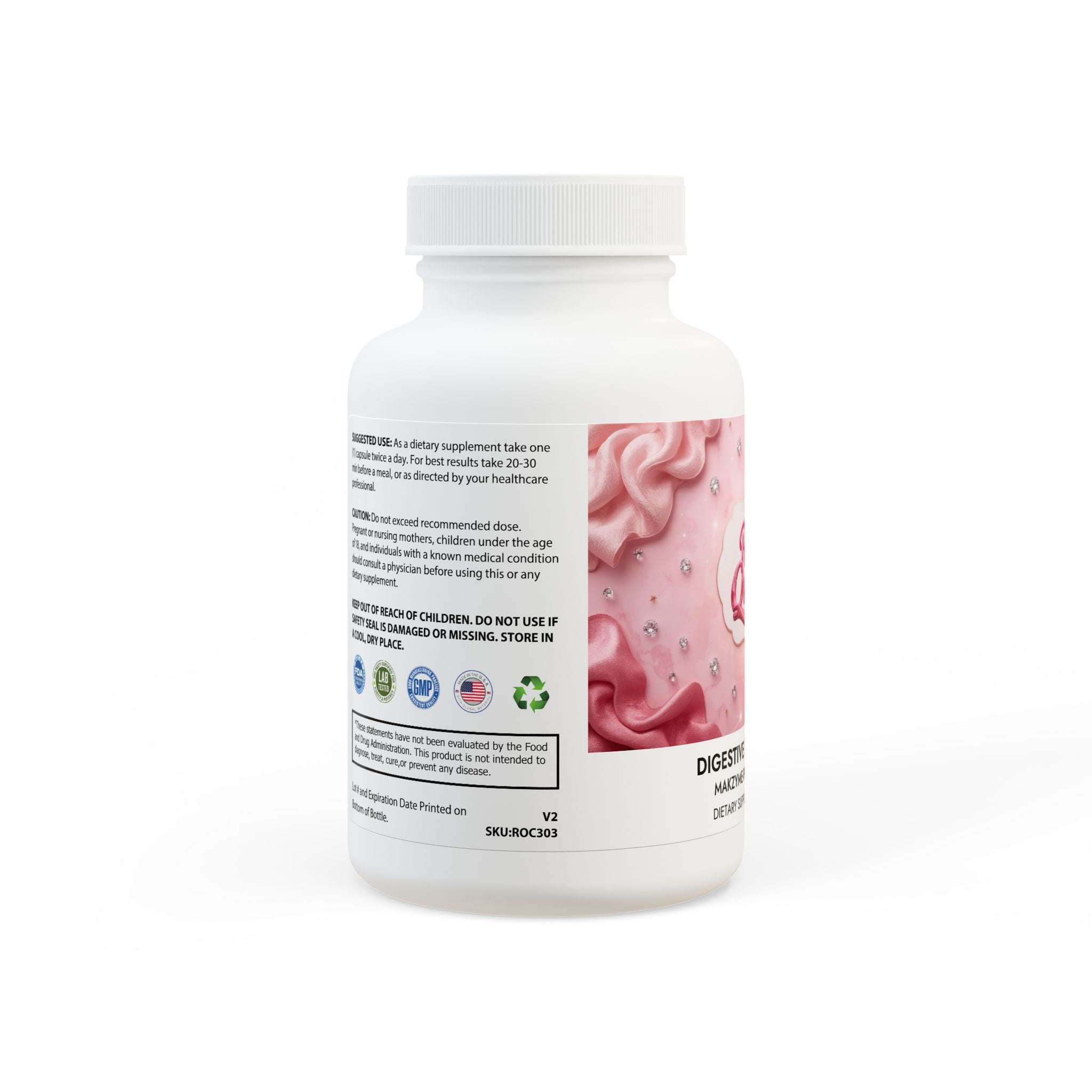 Digestive Enzyme Blend Supplement (60 Capsules)