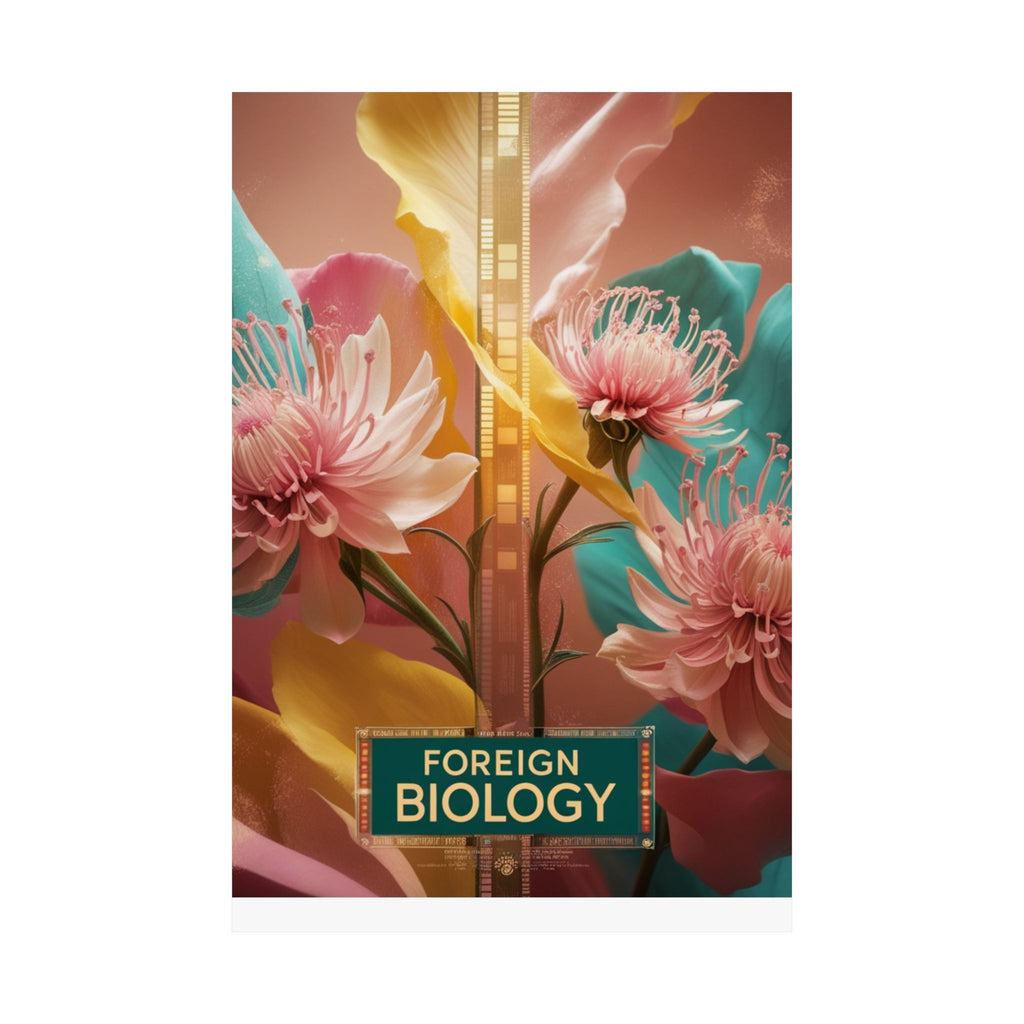 Floral Foreign Biology Matte Poster | Vibrant Wall Art for Home Decor