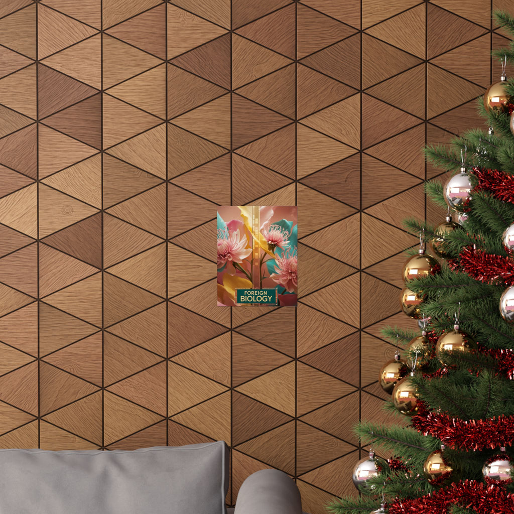 Floral Foreign Biology Matte Poster | Vibrant Wall Art for Home Decor