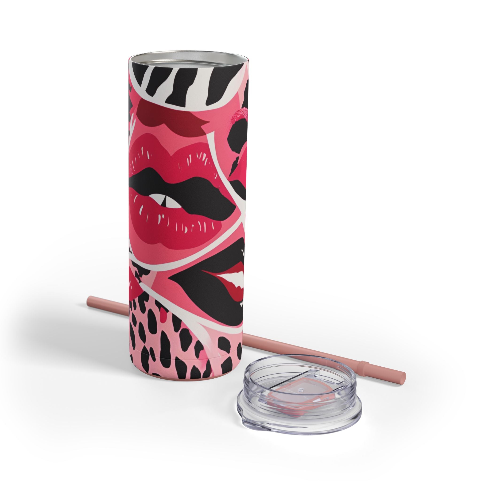 Fabulous Lips Matte Tumbler – 20oz Insulated Travel Cup for Style & Hydration