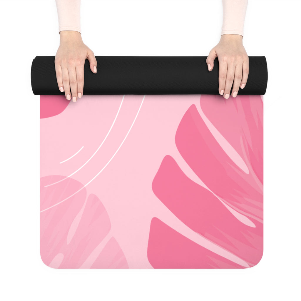 Pink Water Lily Yoga Mat