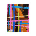Abstract Neon Grid Acrylic Wall Art Panel — Colorful Modern Geometric Decor