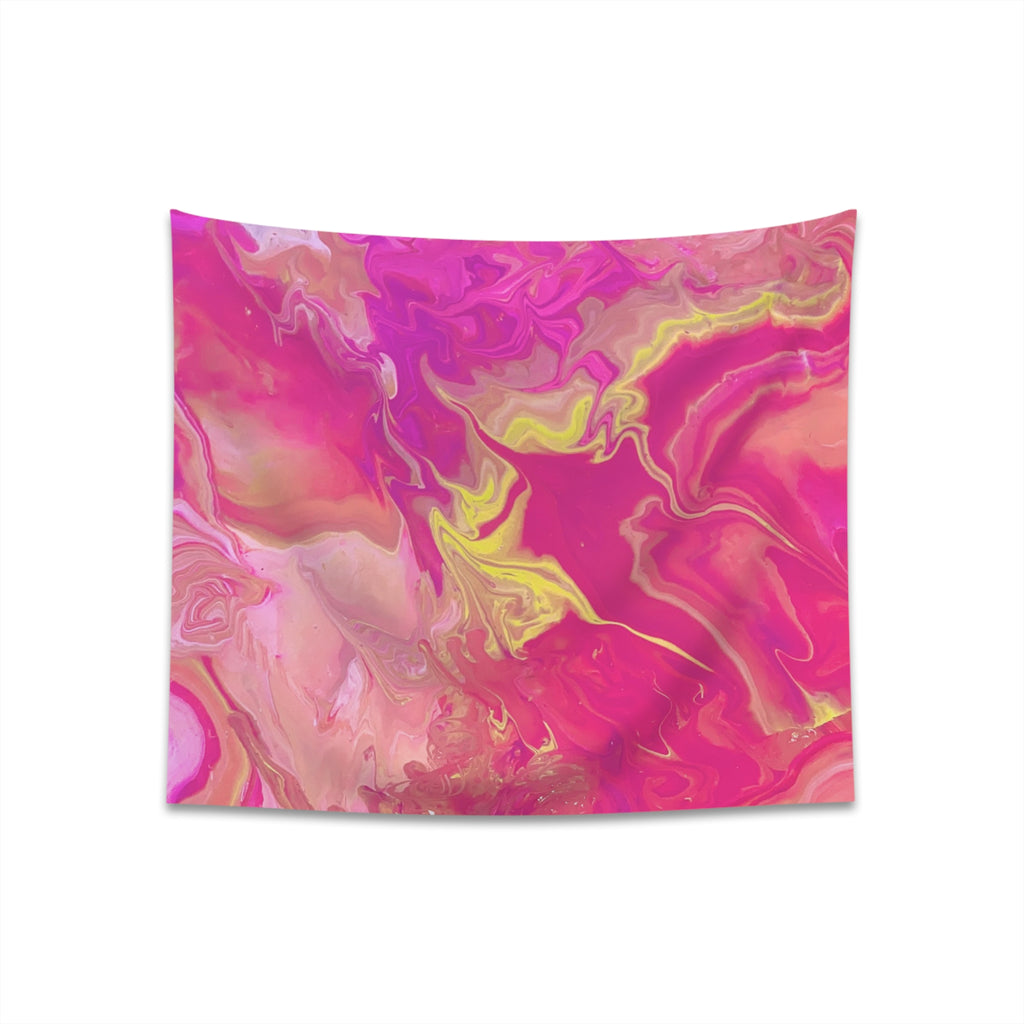 Pink Custom Marble Tapestry