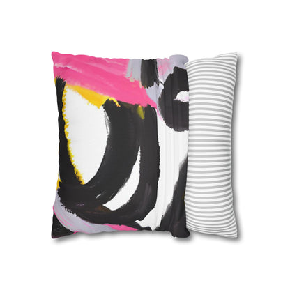 Spun Polyester Square Pillowcase