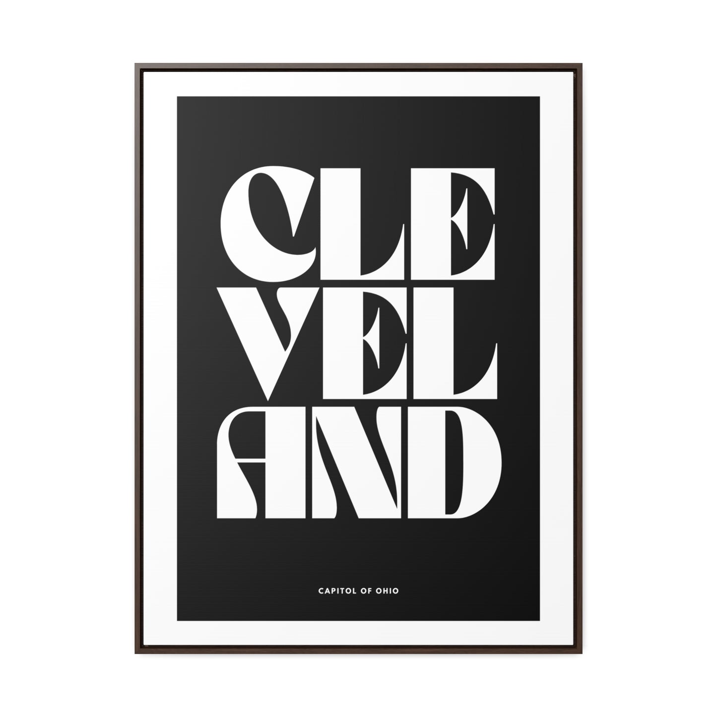 Cleveland Is The Capitol Wrapped Canvas Frame