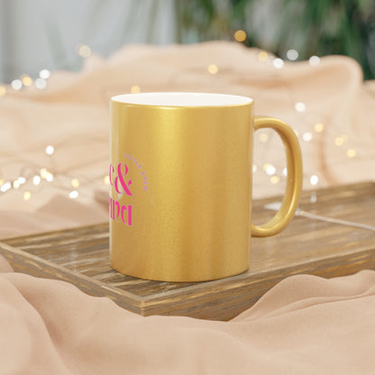 Rise & Grind Metallic Mug (Silver\Gold)