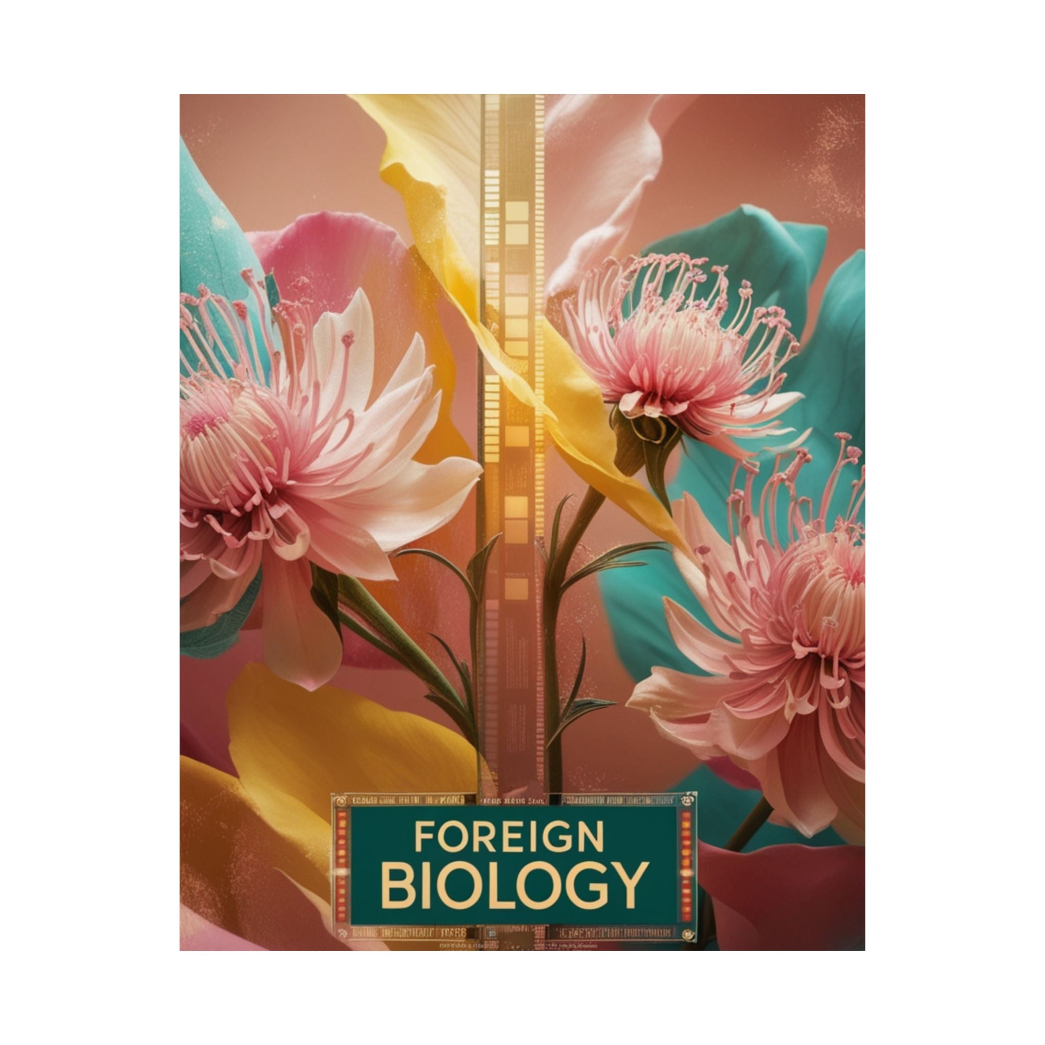 Floral Foreign Biology Matte Poster | Vibrant Wall Art for Home Decor