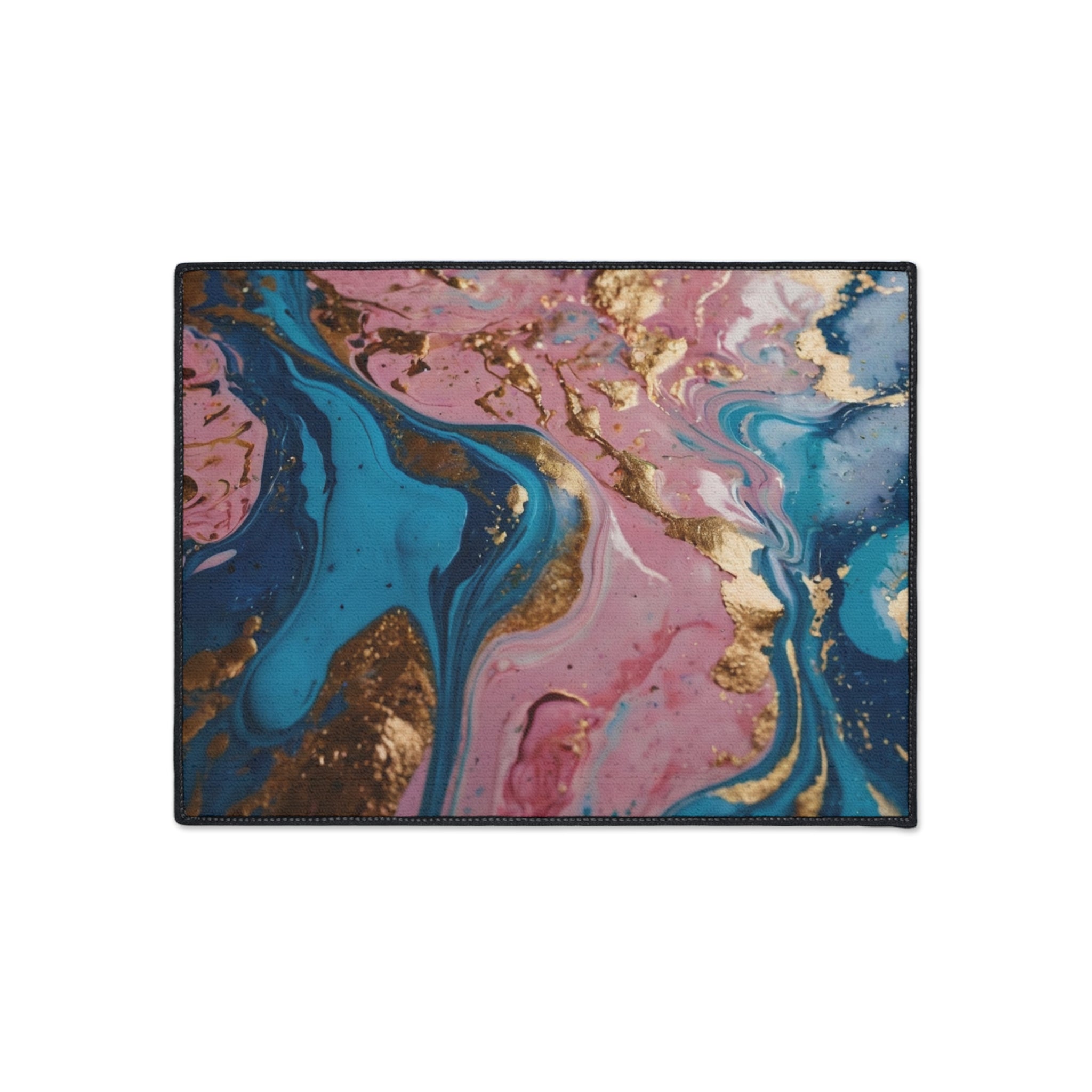 Elegant Abstract Heavy Duty Floor Mat – Non-Slip Decorative Area Rug for Home & Office