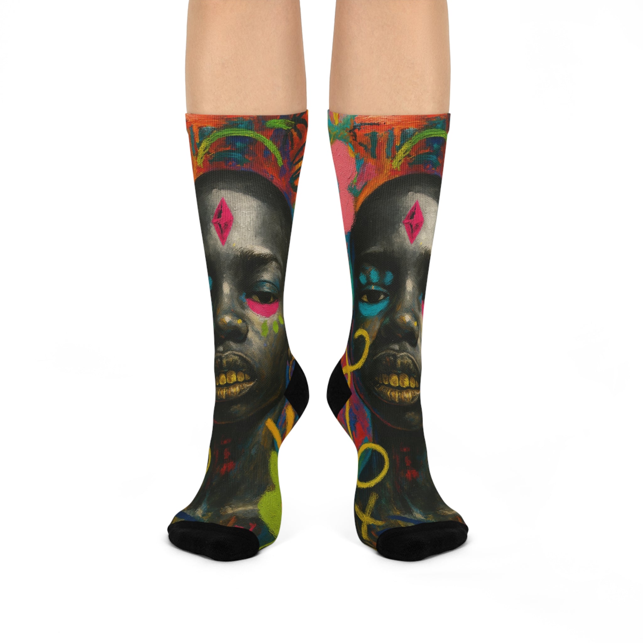 Afrostreet Art Crew Socks