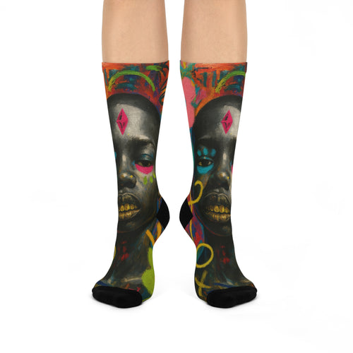 Afrostreet Art Crew Socks