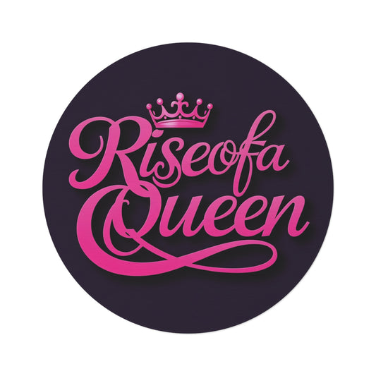 Rise of a Queen Round Rug – Empowering Home Décor for Strong Women