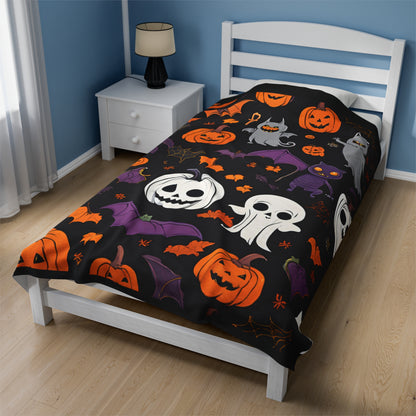 Spooky Velveteen Plush Blanket