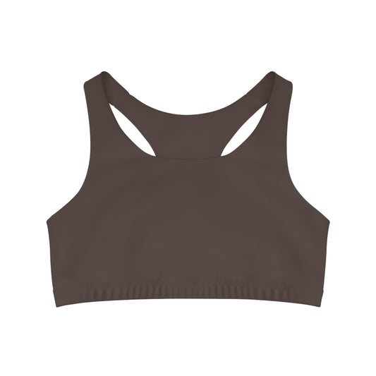 Dark Cocoa Seamless Sports Bra