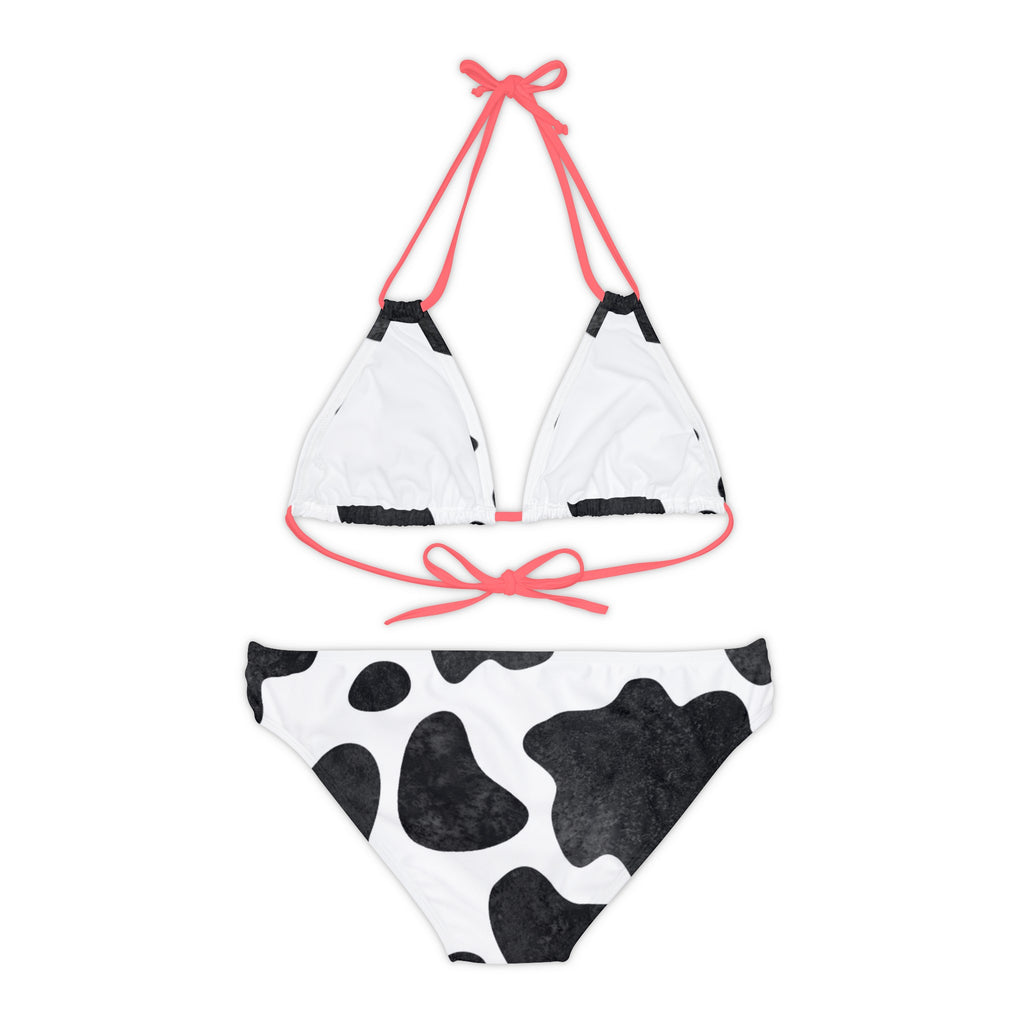 Cow Strappy Bikini Set