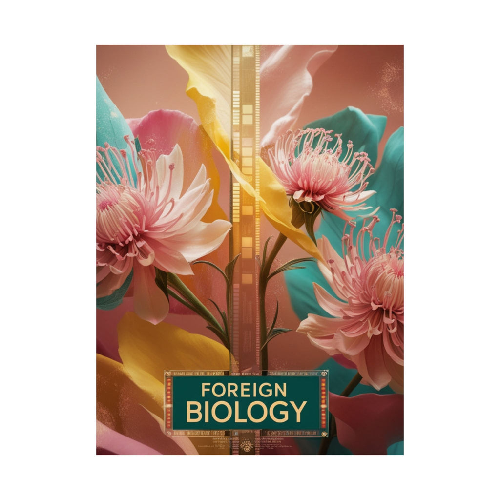 Floral Foreign Biology Matte Poster | Vibrant Wall Art for Home Decor