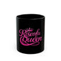 Rise of a Queen Black Mug - Empowering 11oz & 15oz Coffee Cup for Queens